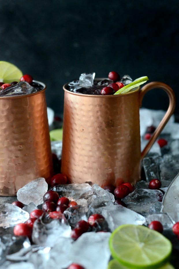 Cranberry Moscow Mules l SimplyScratch.com