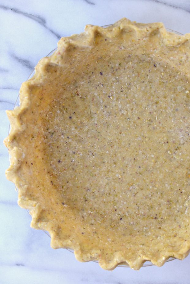 pistachio toasted coconut pie crust l simplyscratch.com