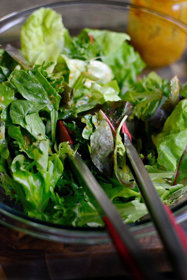 Wine Braised Lamb Salad with Pumpkin Vinaigrette l SimplyScratch.com