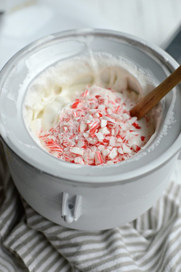 Peppermint Candy Cane Ice Cream l SimplyScratch.com