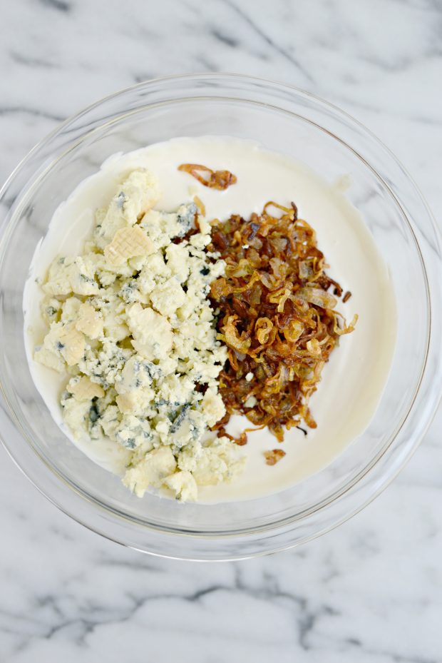 Caramelized Shallot and Blue Cheese Dip l SimplyScratch.com