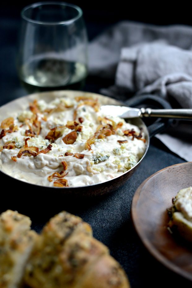 Caramelized Shallot and Blue Cheese Dip l SimplyScratch.com