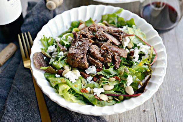 wine-braised-lamb-salad-with-pumpkin-vinaigrette-l-simplyscratch-com