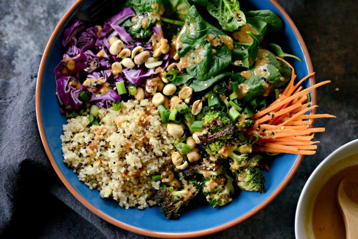 Asian Charred Broccoli Quinoa Bowls