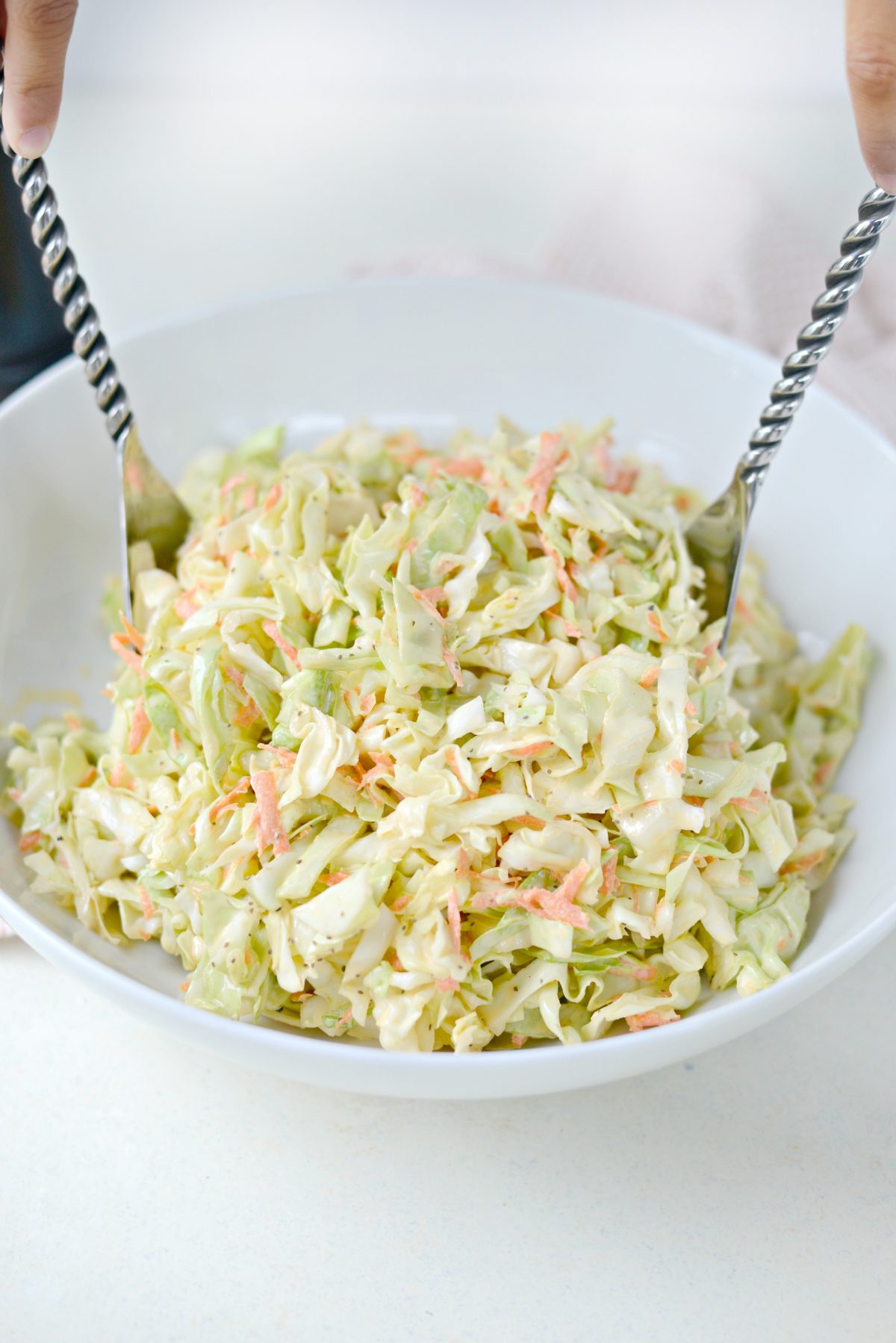 Classic Coleslaw Recipe with Homemade Dressing l SimplyScratch.com (14)