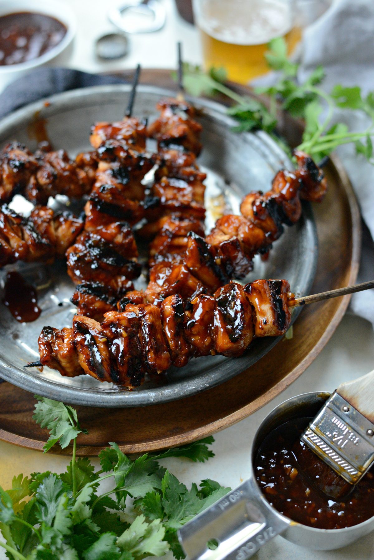 Grilled Sticky Sweet Chicken Skewers l SimplyScratch.com (16)