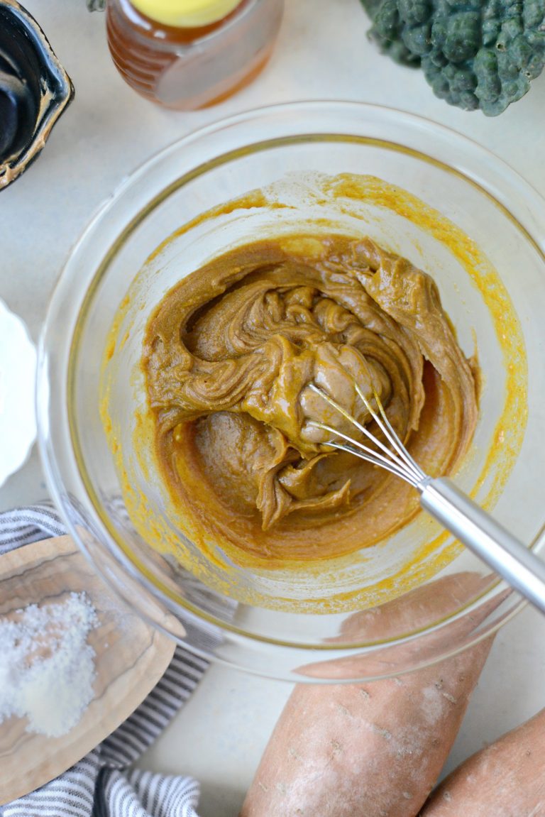 Simply Scratch Grilled Sweet Potato, Lentil and Kale Buddha Bowl with