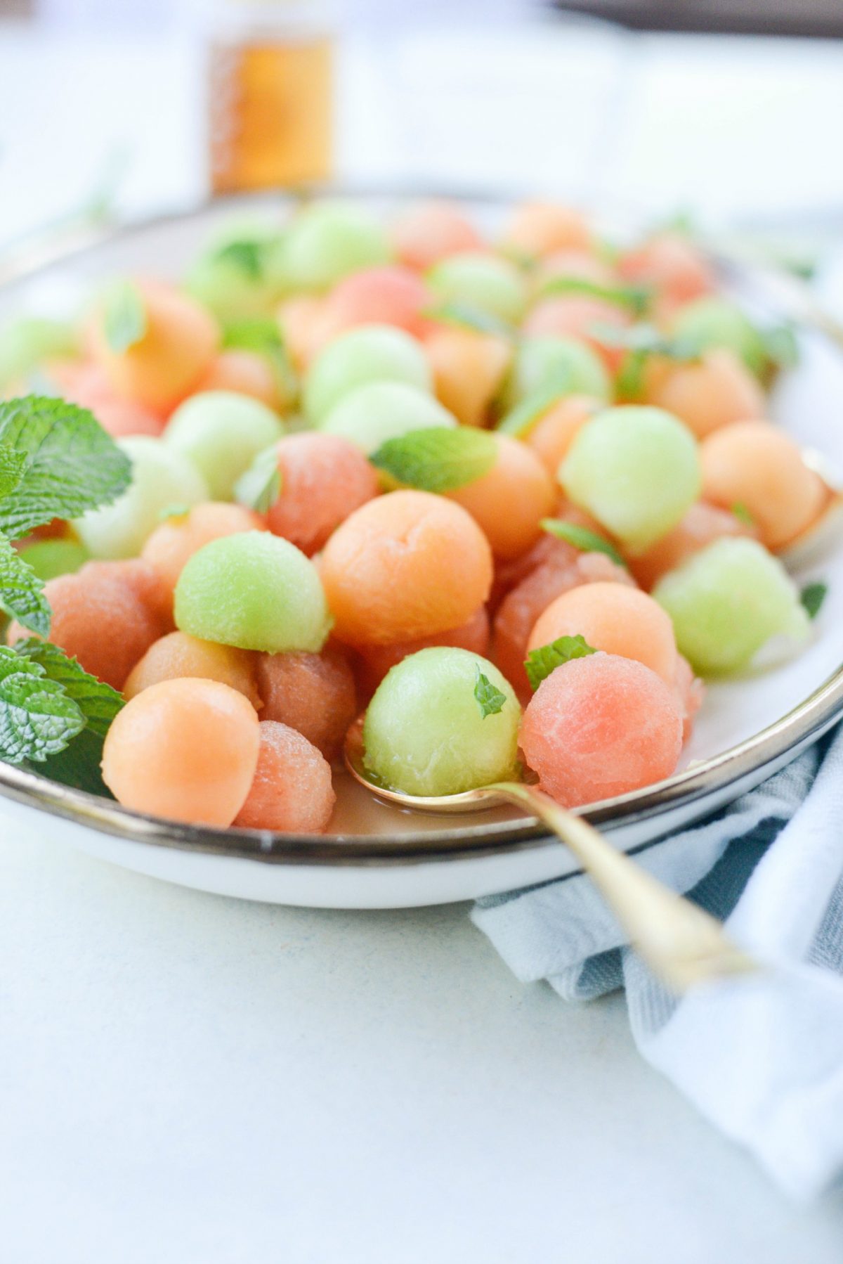 Melon Salad with Honey Lime and Mint (9)