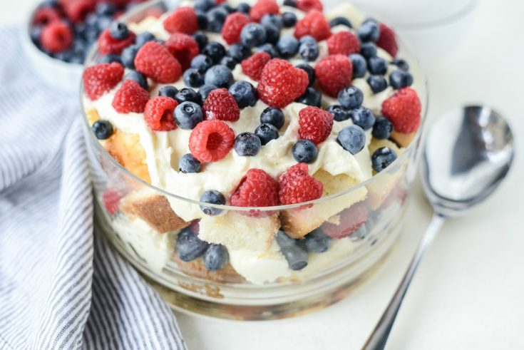 Red, White & Blue Trifle