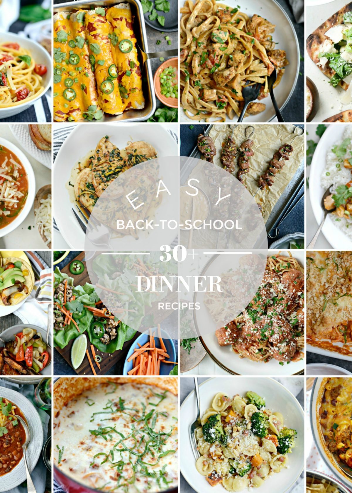 30+ Easy Back-To-School Dinner Recipes