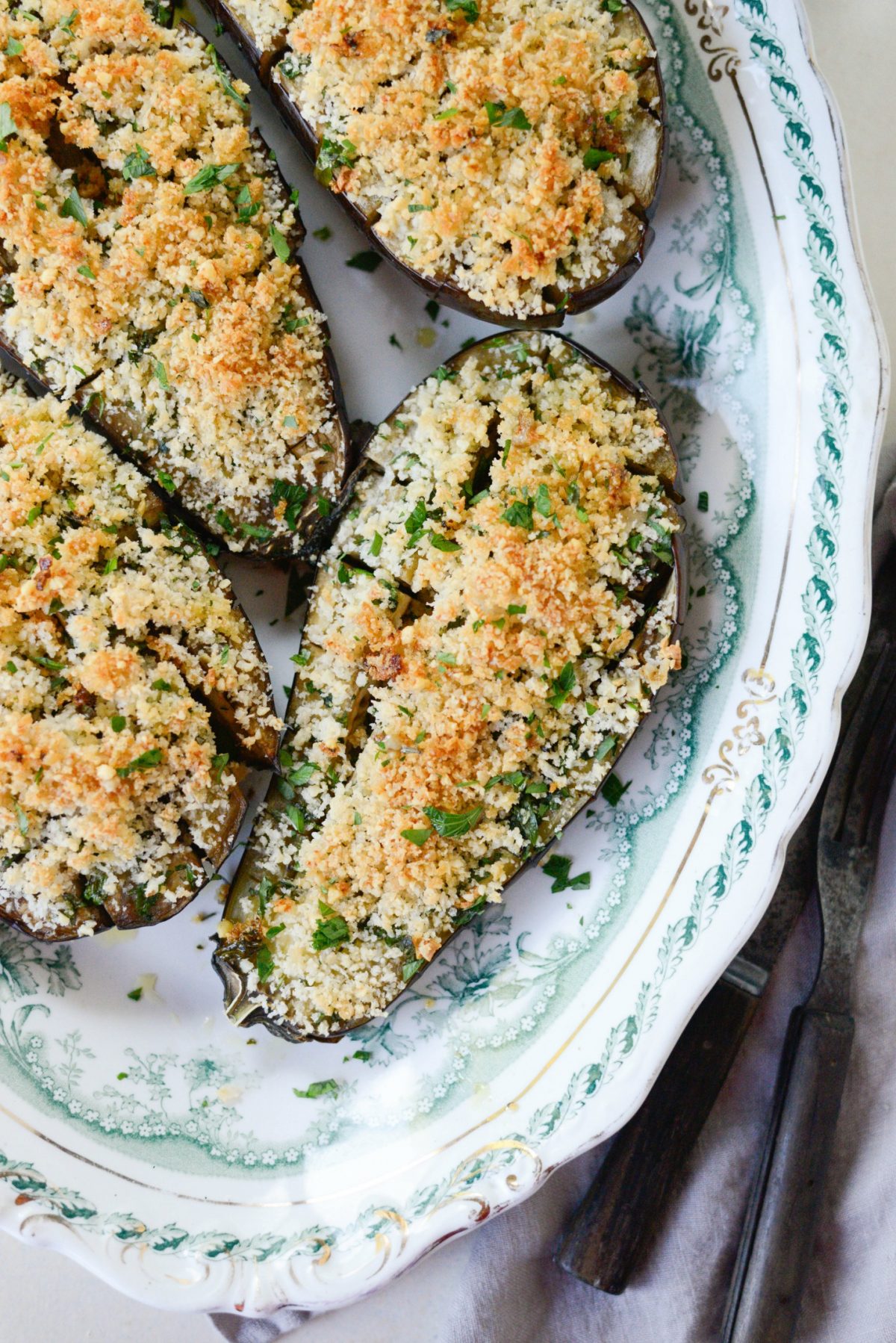 Baked Eggplant with Pecorino Crumbs l SimplyScratch.com (9)