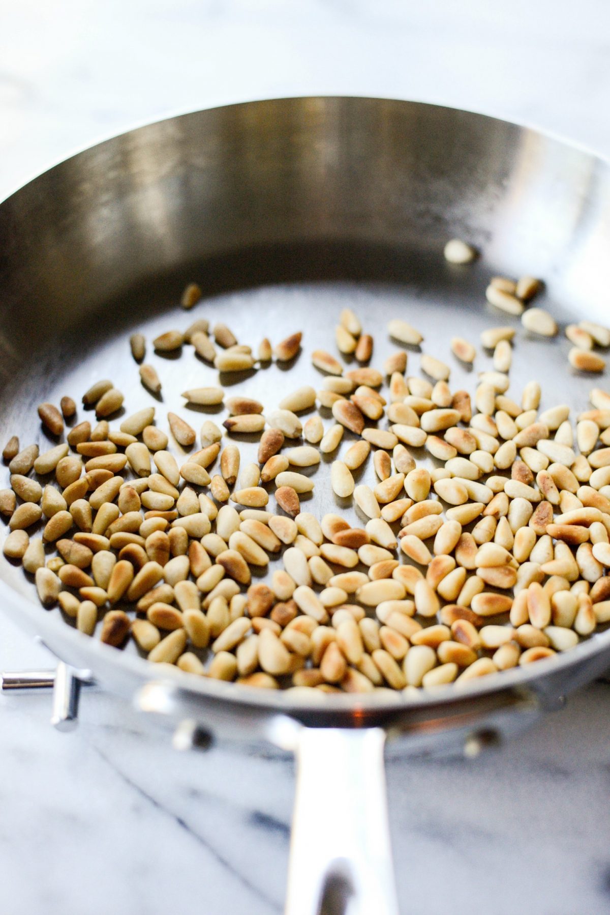 Aunt Vieve's Hummus with Toasted Pine Nuts l SimplyScratch.com 