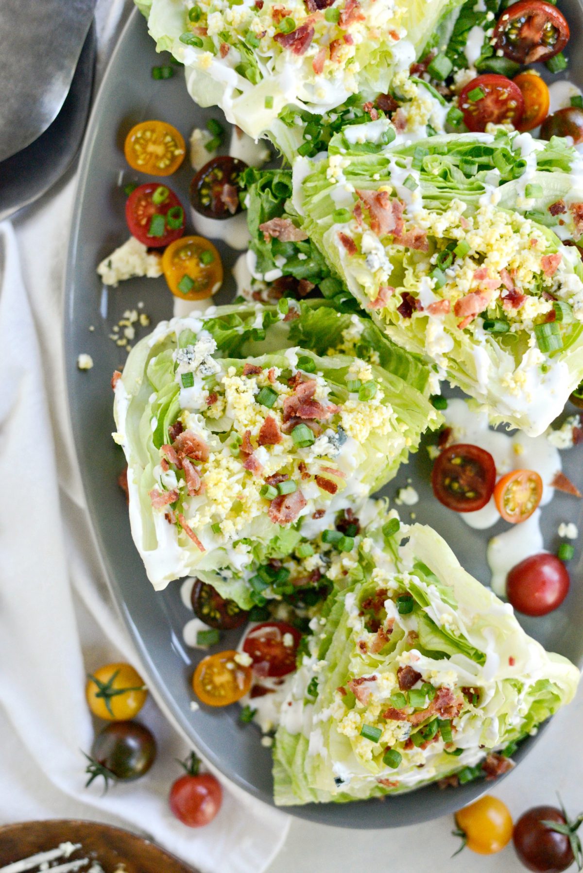 Loaded Wedge Salad with Black Pepper Buttermilk Dressing l SimplyScratch.com (16)