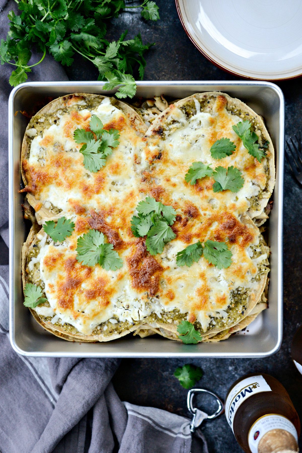 Salsa Verde Chicken Tortilla Casserole l SimplyScratch.com (12)