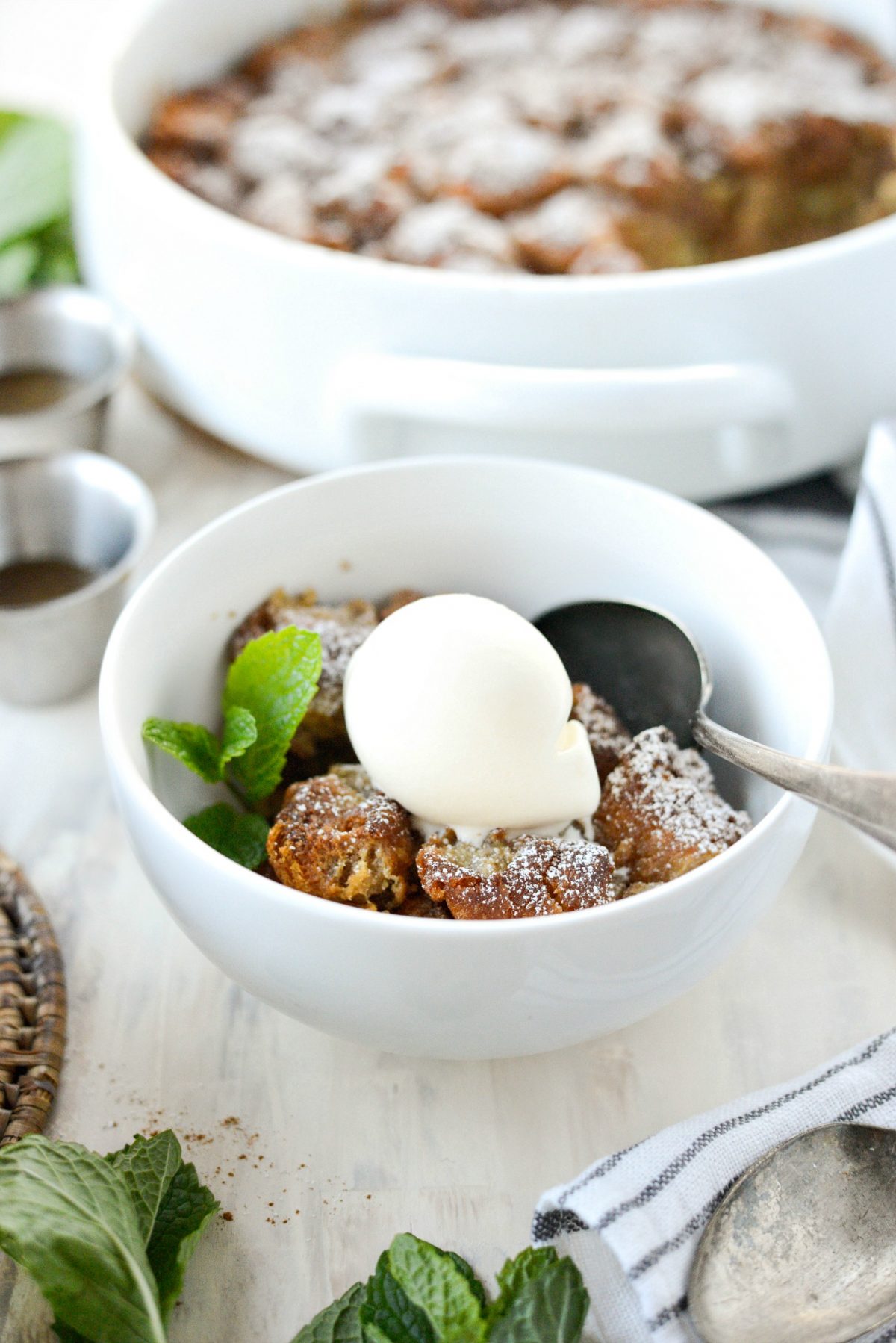 Cider Mill Doughnut Bread Pudding with Butter Rum Sauce l SimplyScratch.com (24)