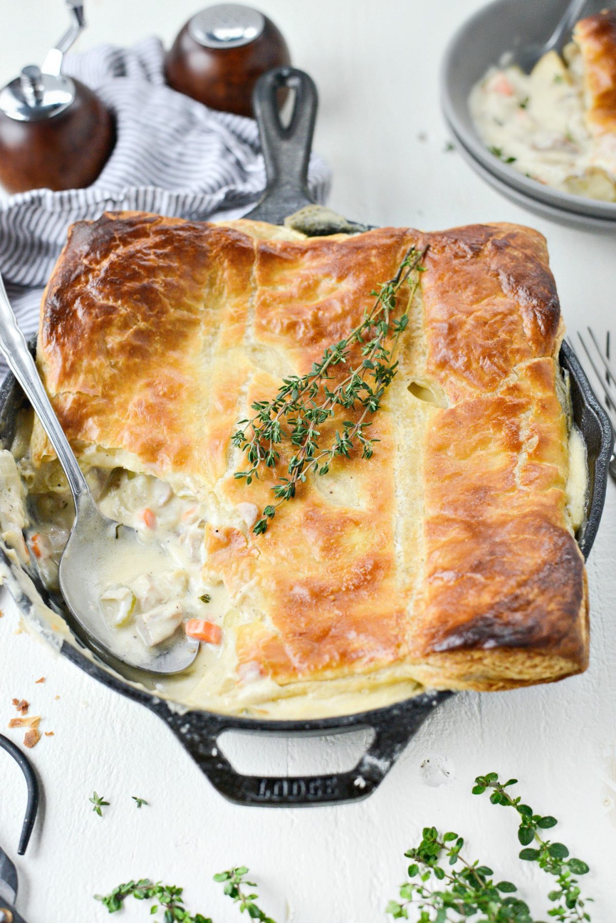 Simply Scratch Skillet Turkey Pot Pie - Simply Scratch