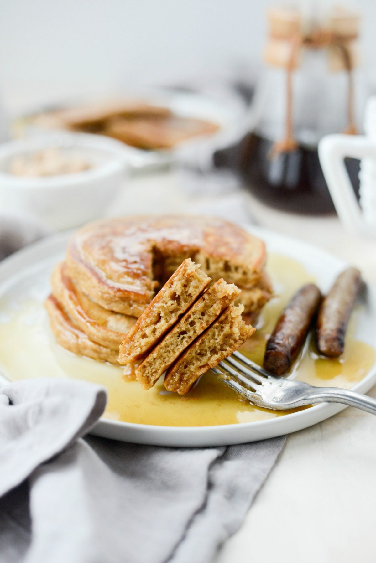 Simply Scratch Gingerbread Pancakes with Whipped Cinnamon Butter ...