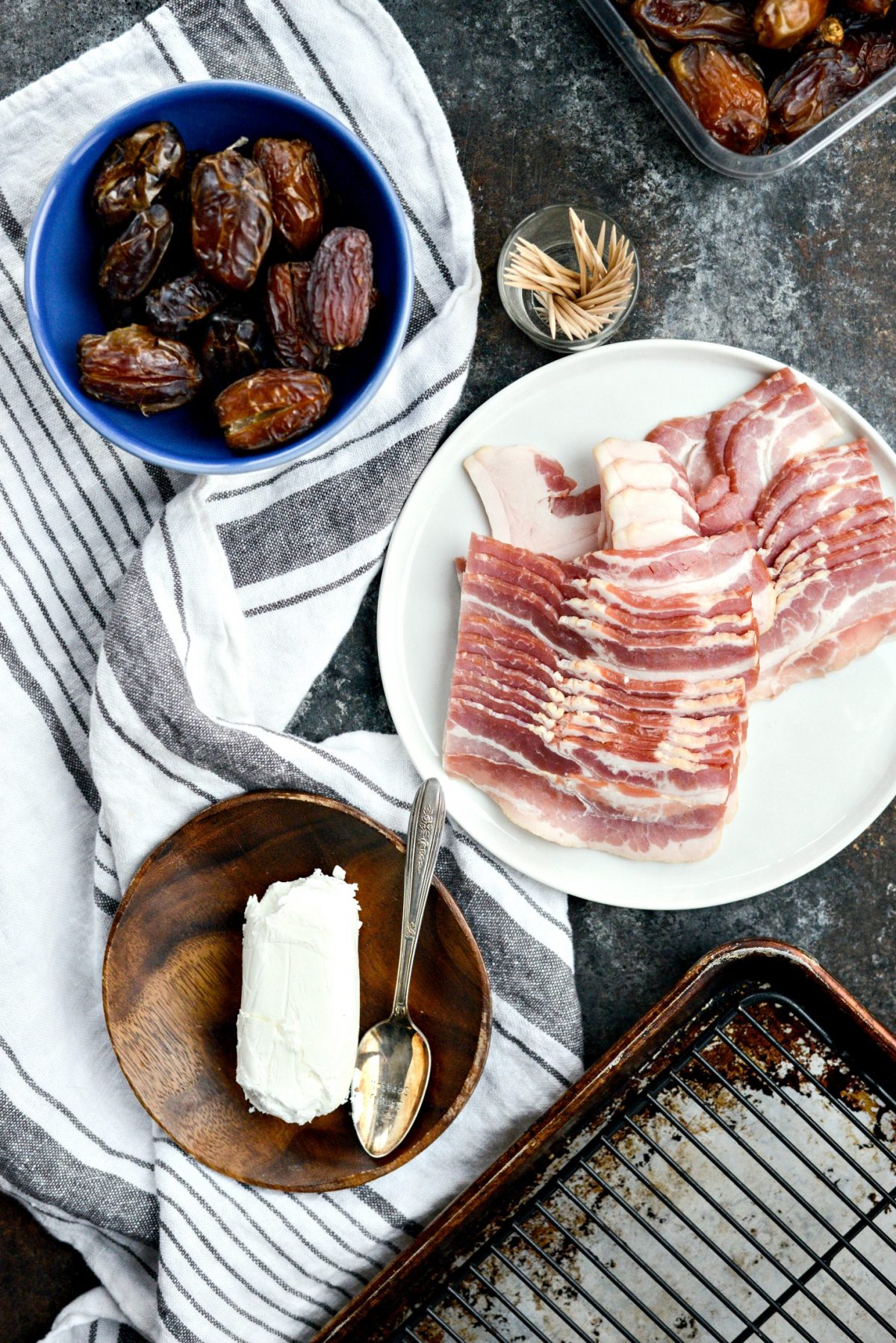 Bacon Wrapped Stuffed Dates with Goat Cheese l SimplyScratch.com (1)