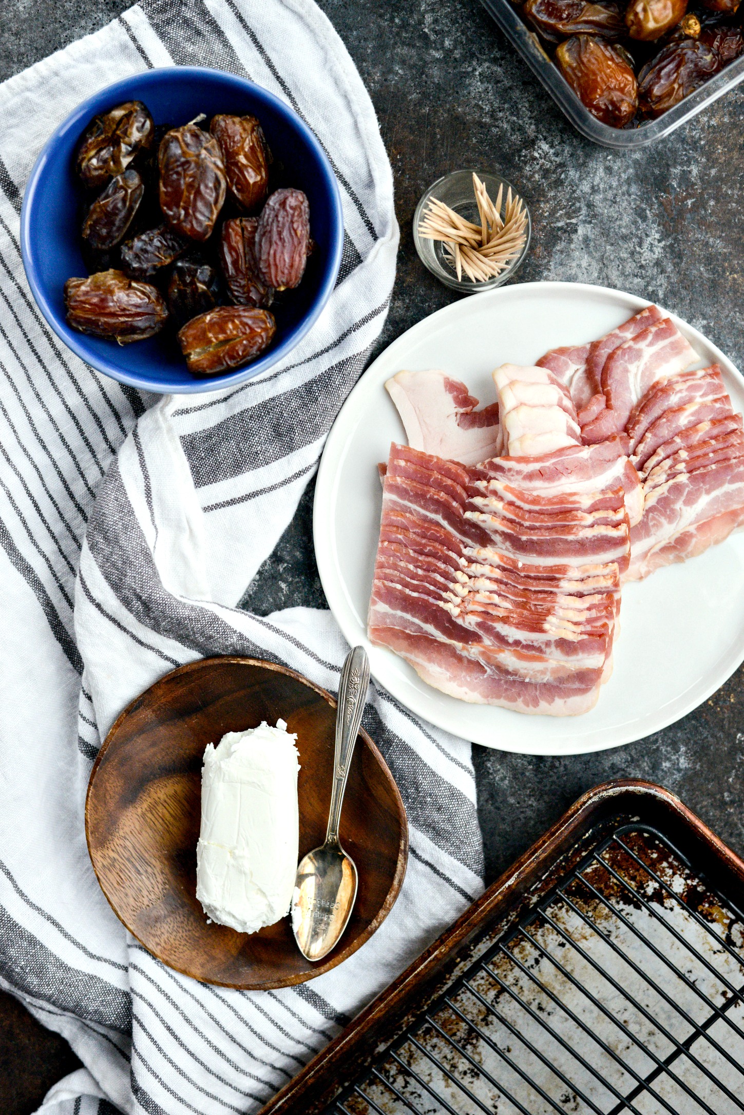 Simply Scratch Bacon Wrapped Stuffed Dates with Goat Cheese Simply