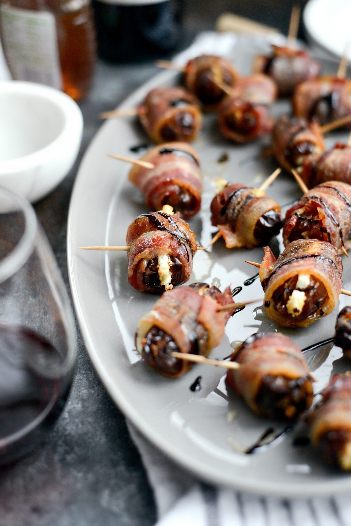 Bacon Wrapped Stuffed Dates with Goat Cheese l SimplyScratch.com (17)