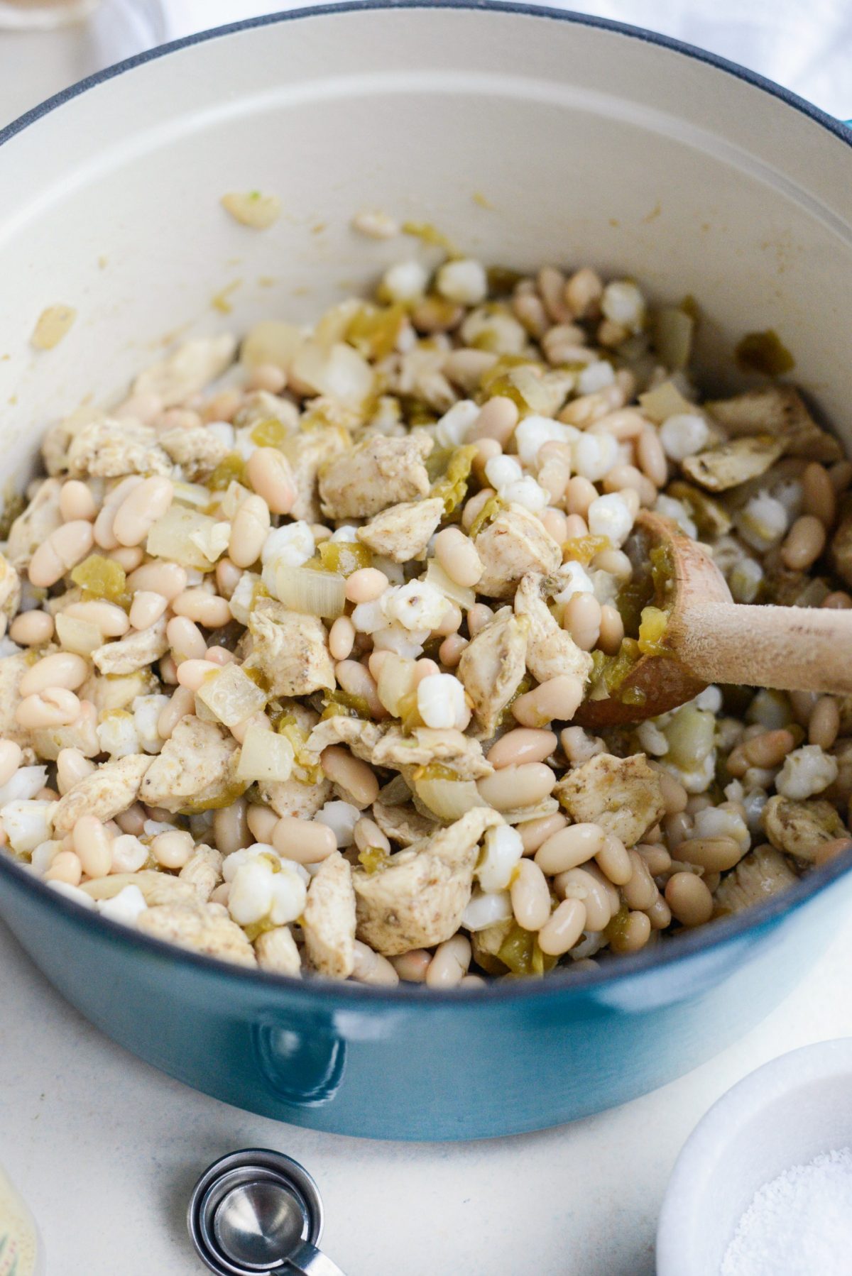 Lighter White Chicken Chili l SimplyScratch.com