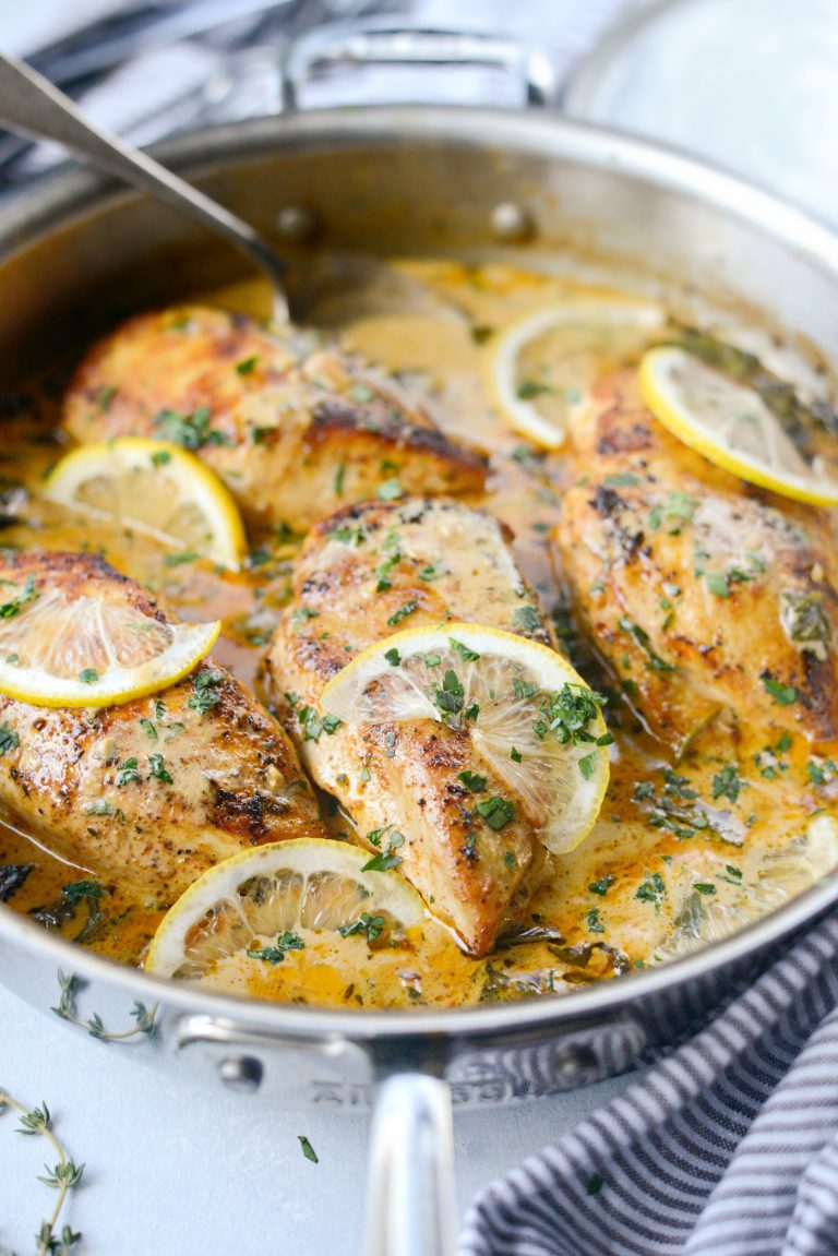 Simply Scratch Creamy Lemon Chicken with Spinach Simply Scratch