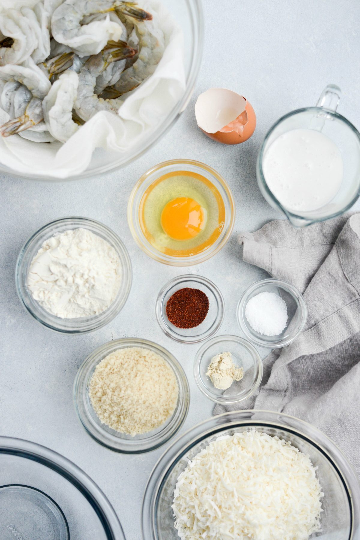 ingredients for air fryer coconut shrimp 