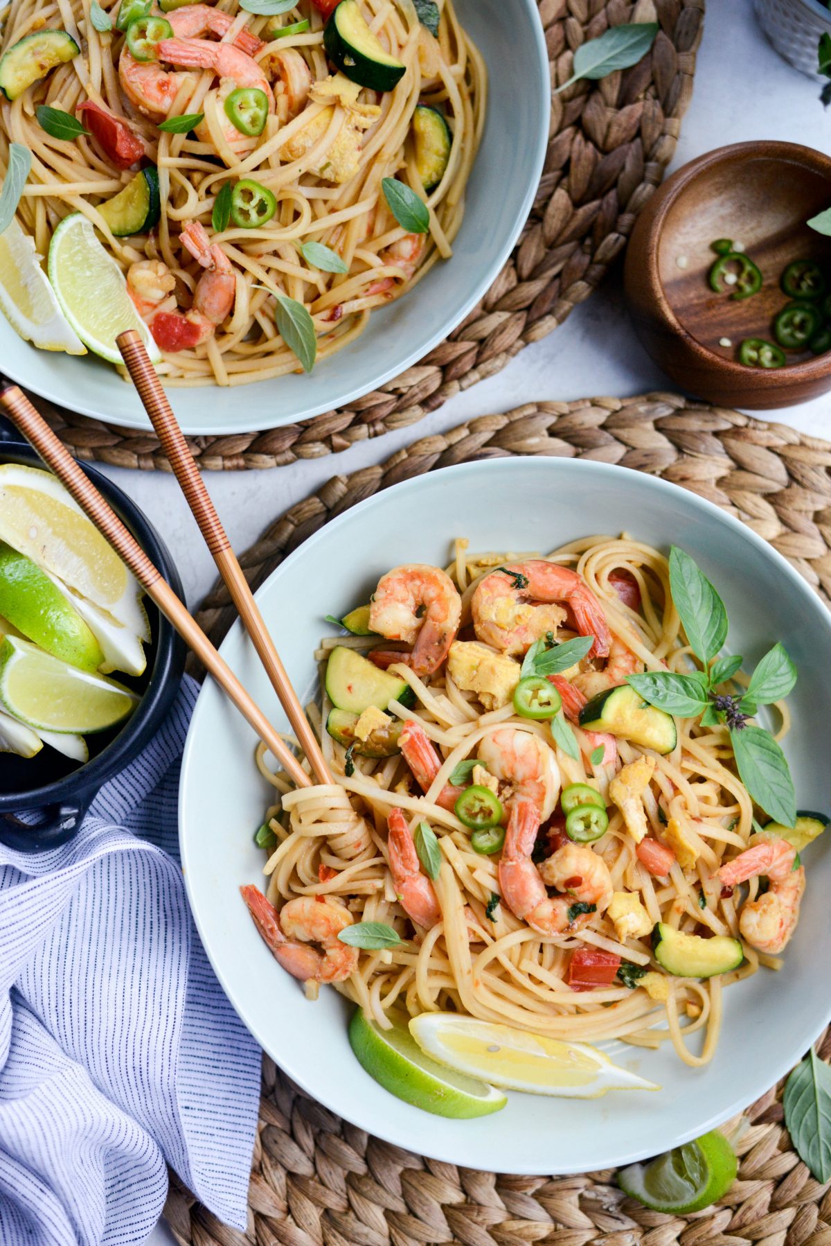 Drunken Noodles with Shrimp and Zucchini l SimplyScratch.com (30)