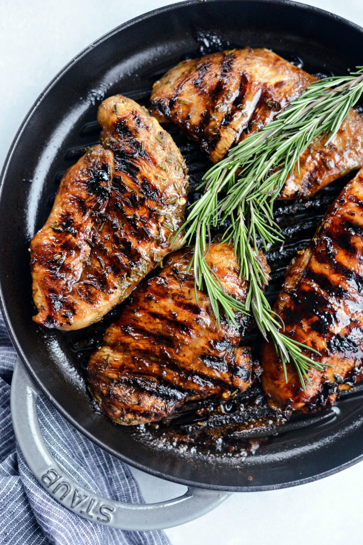 Balsamic Rosemary Grilled Chicken l SimplyScratch.com