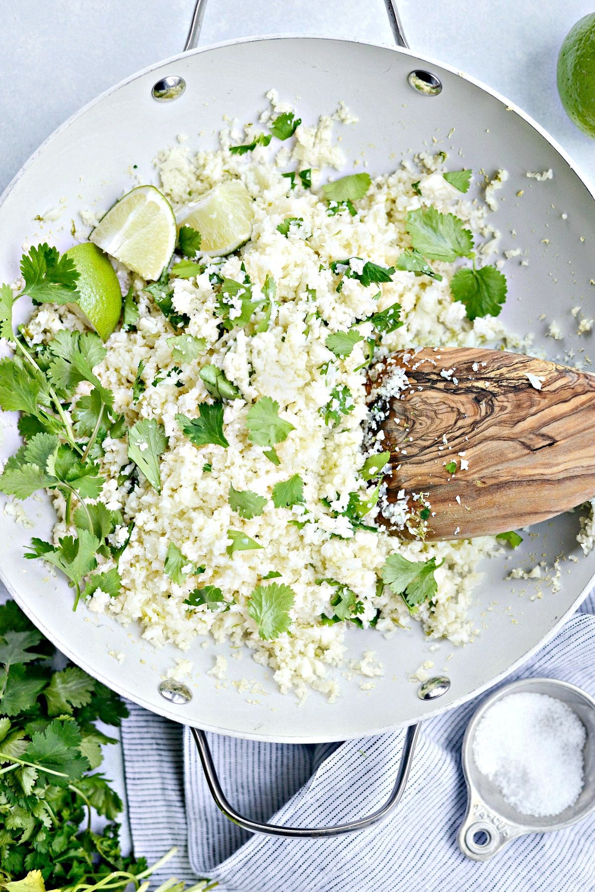 Cilantro Lime Cauliflower Rice l SimplyScratch.com