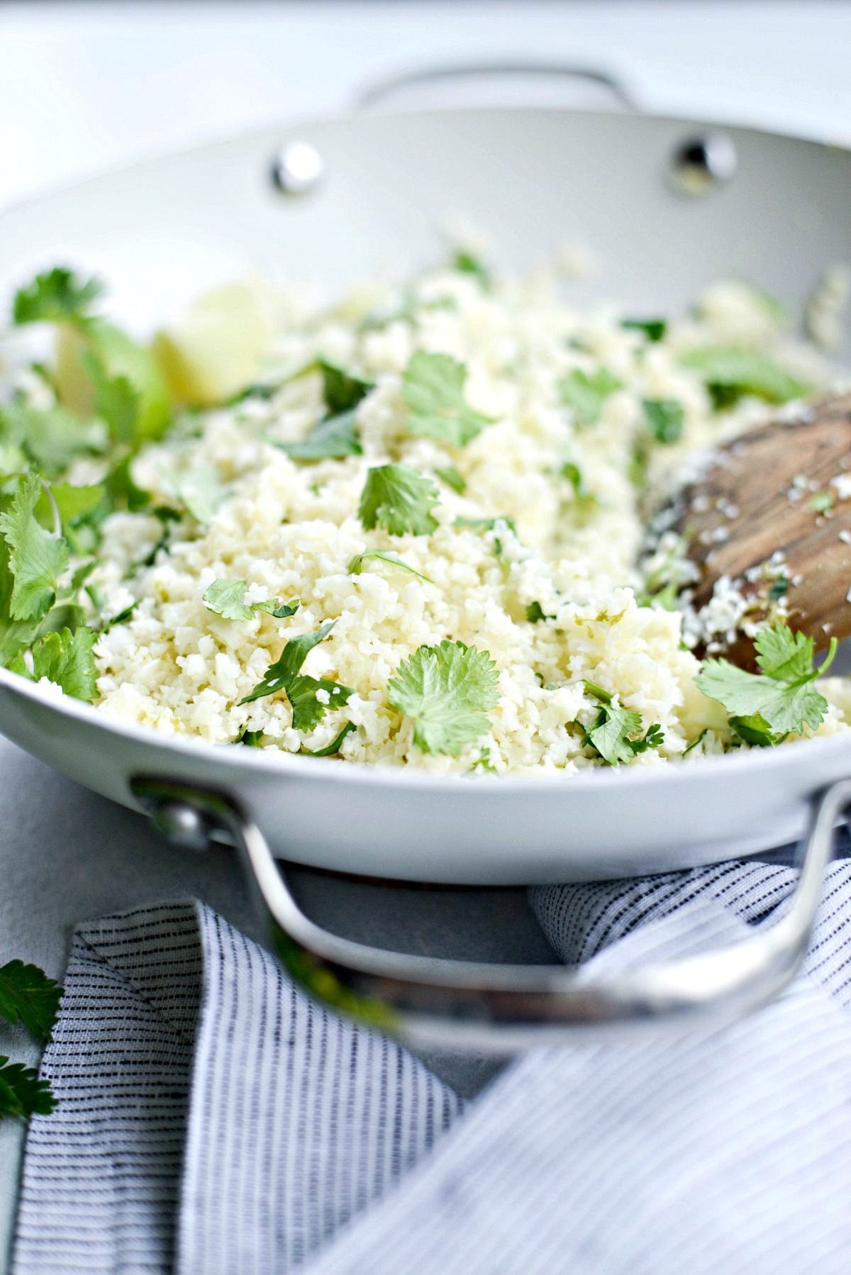 Cilantro Lime Cauliflower Rice l SimplyScratch.com