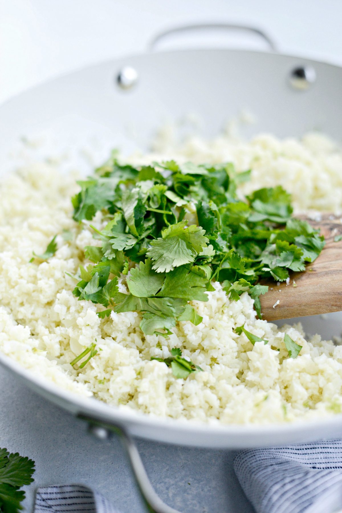 Cilantro Lime Cauliflower Rice l SimplyScratch.com