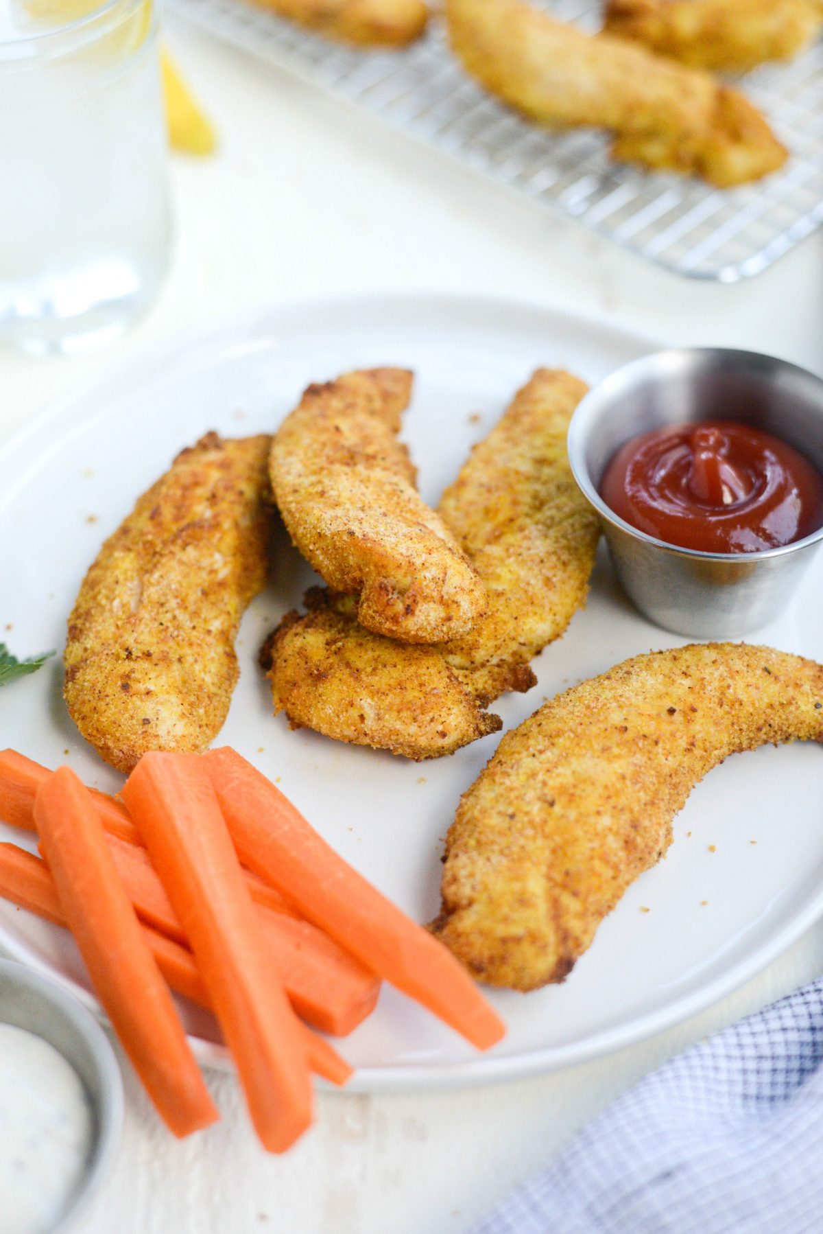 strips chicken Deep fry frozen breaded