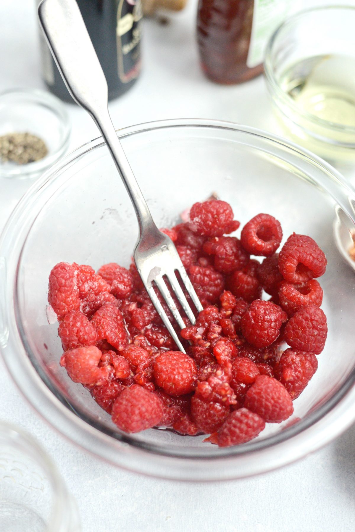 Fresh Berry Spring Salad with Raspberry Balsamic Vinaigrette l SimplyScratch.com