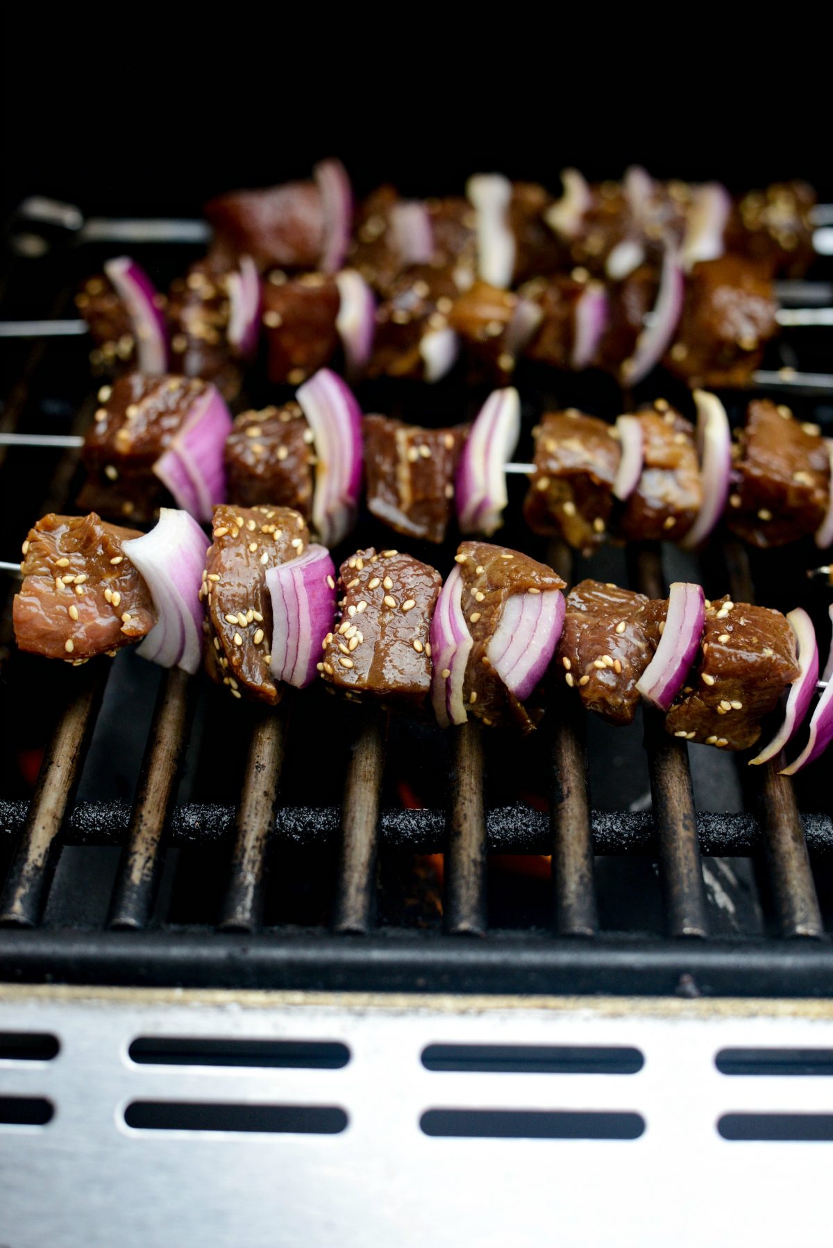 Grilled Sesame Steak Skewers l SimplyScratch.com