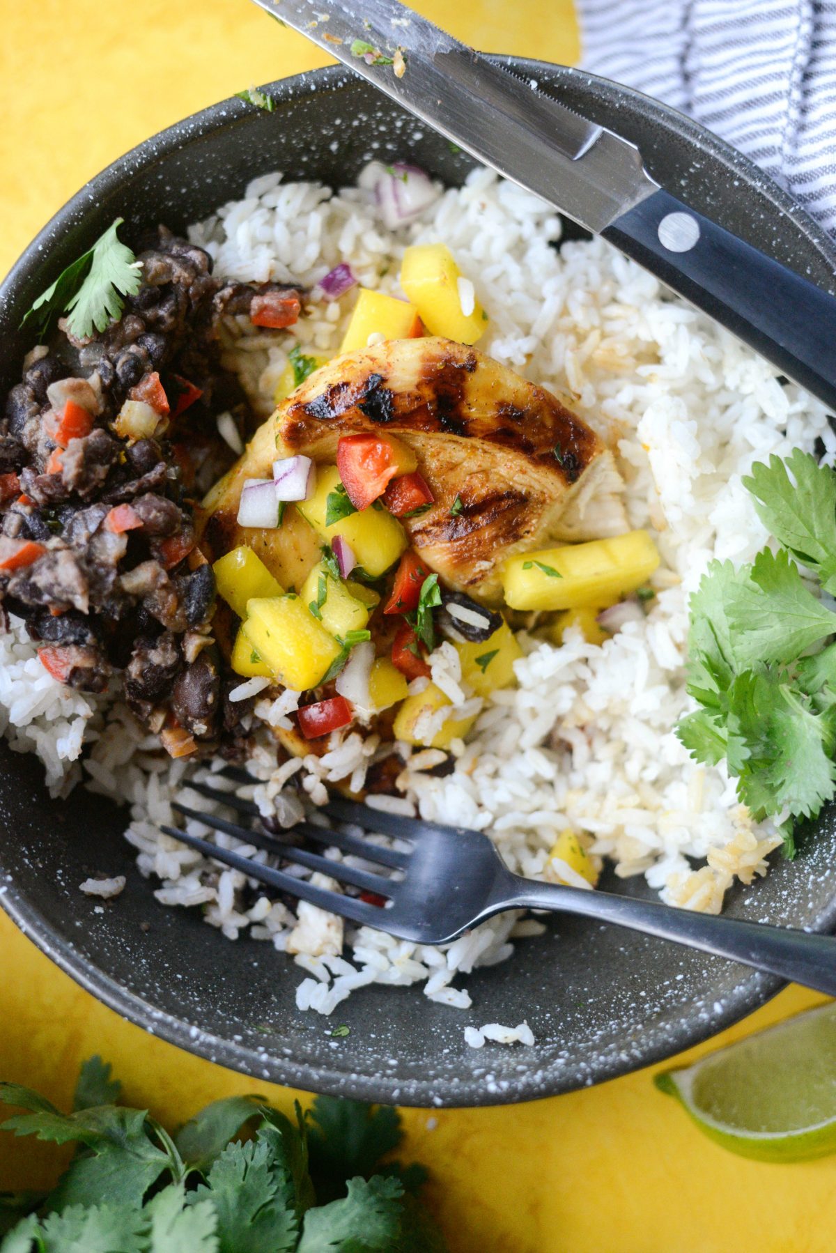 Grilled Cuban Mojo Chicken with Mango Salsa l SimplyScratch.com