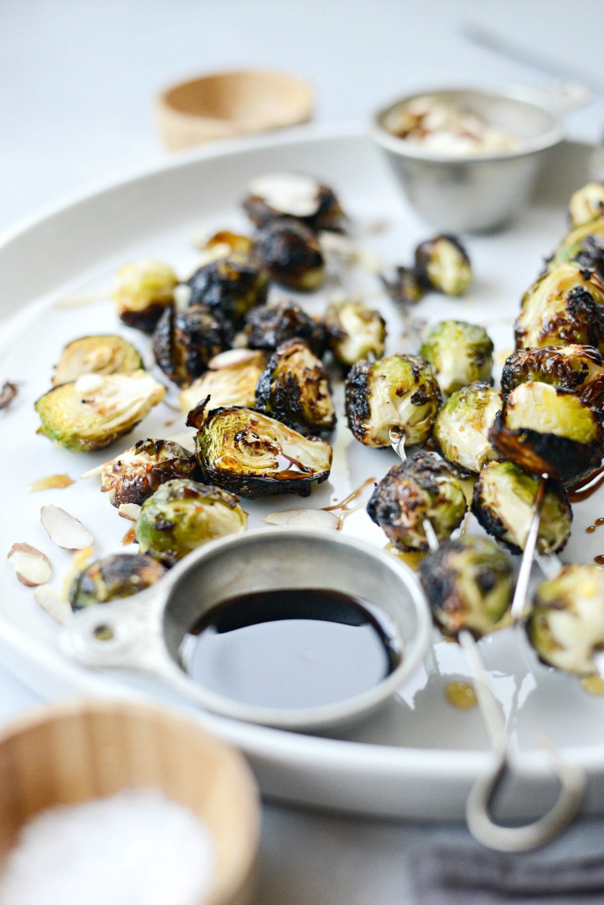 Grilled Garlic Brussels Sprouts l SimplyScratch.com