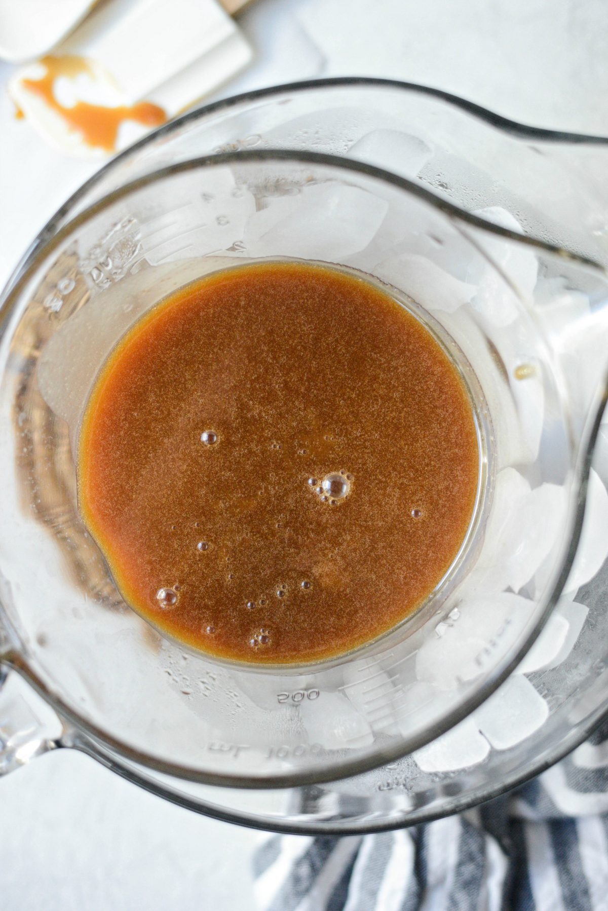 Bourbon Salted Caramel Sauce l SimplyScratch.com