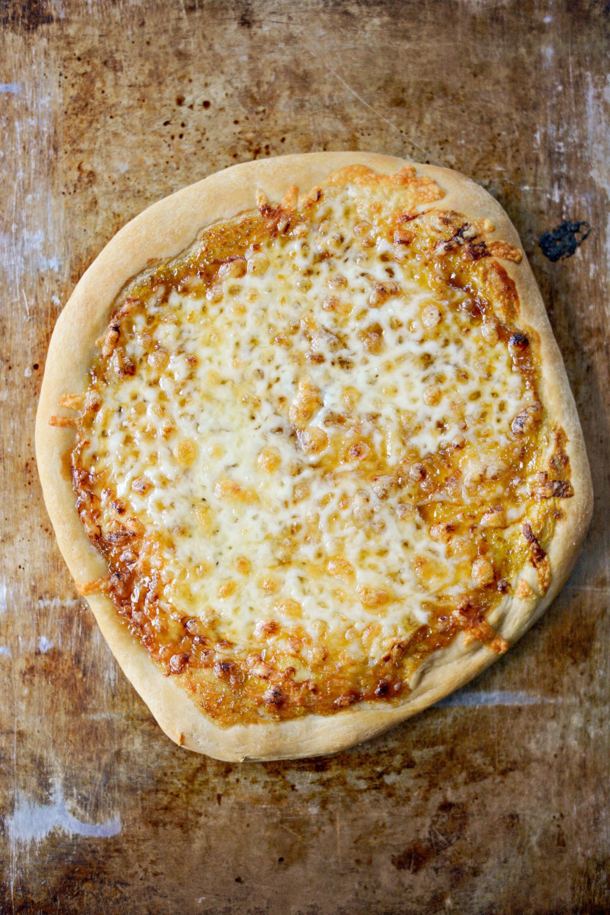 Fig Jam Prosciutto Pizza with Parmesan and Arugula l SimplyScratch.com