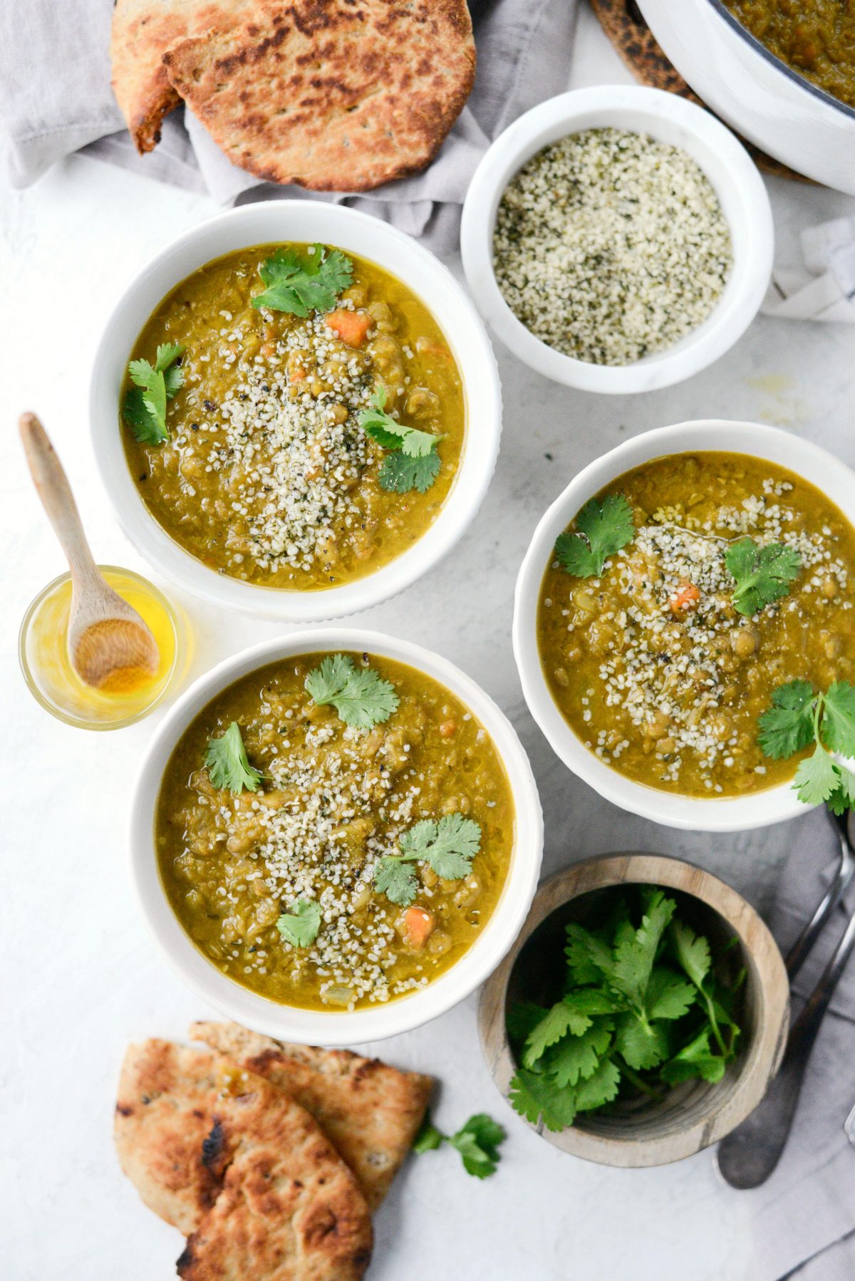 Golden Lentil Soup l SimplyScratch.com