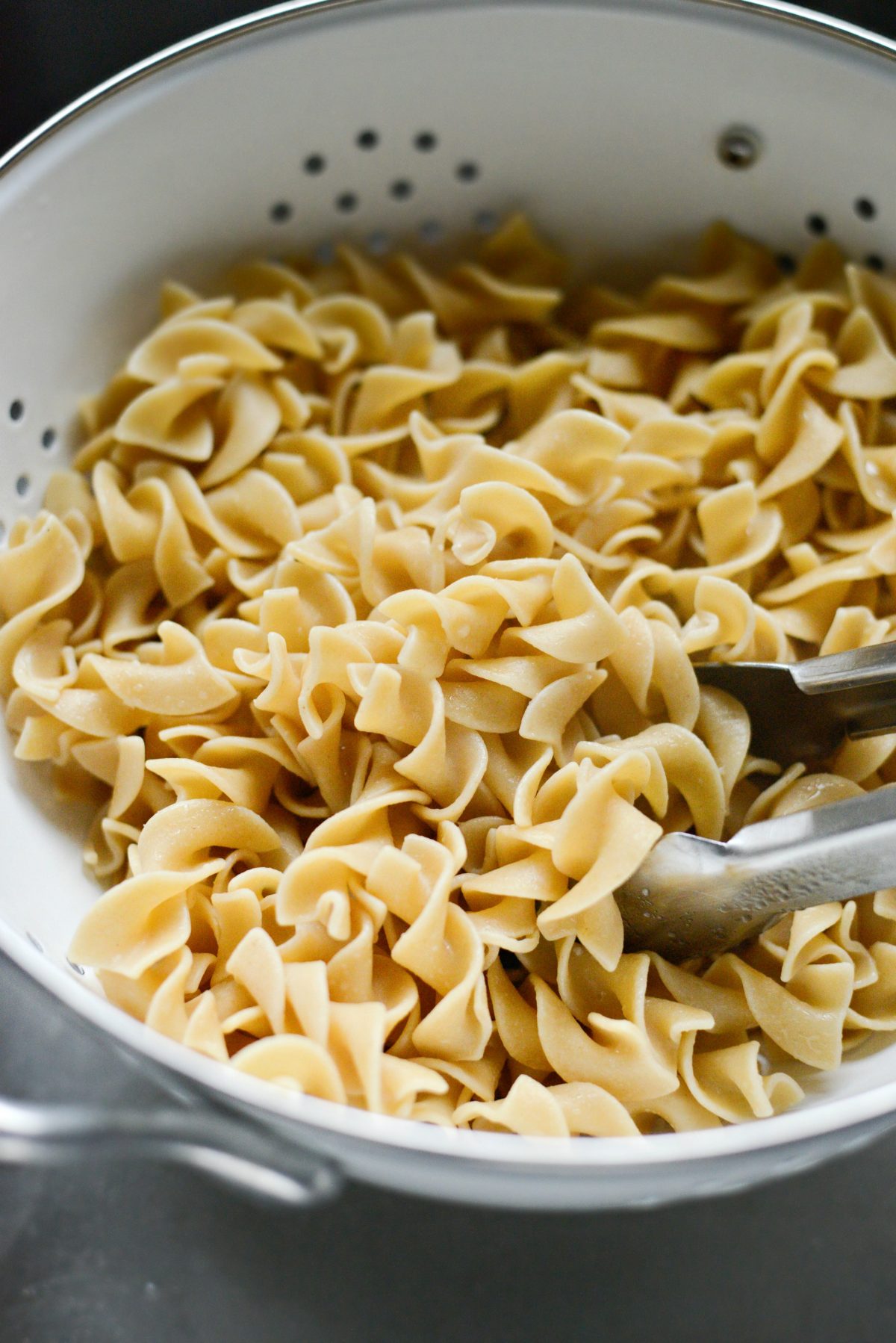 cook and drain egg noodles