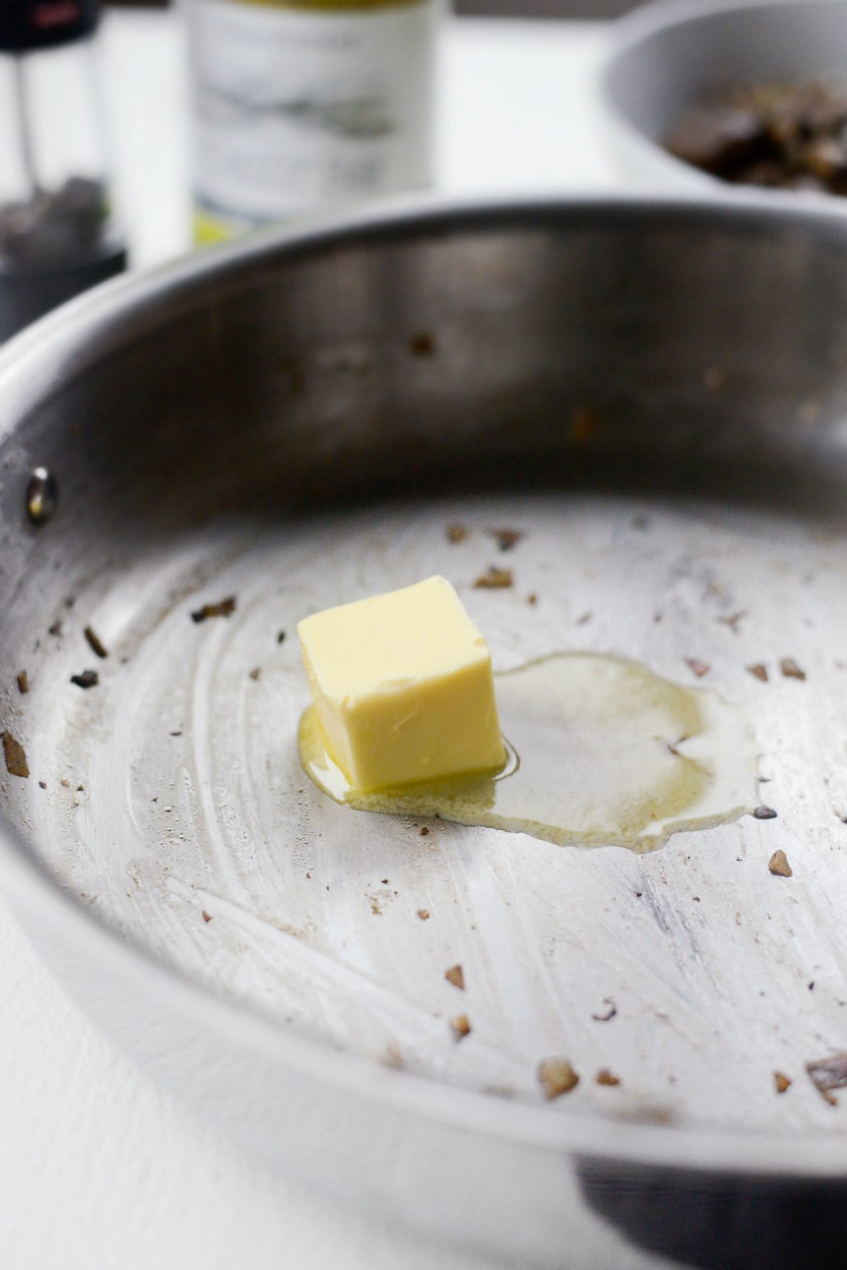 melt butter in the skillet