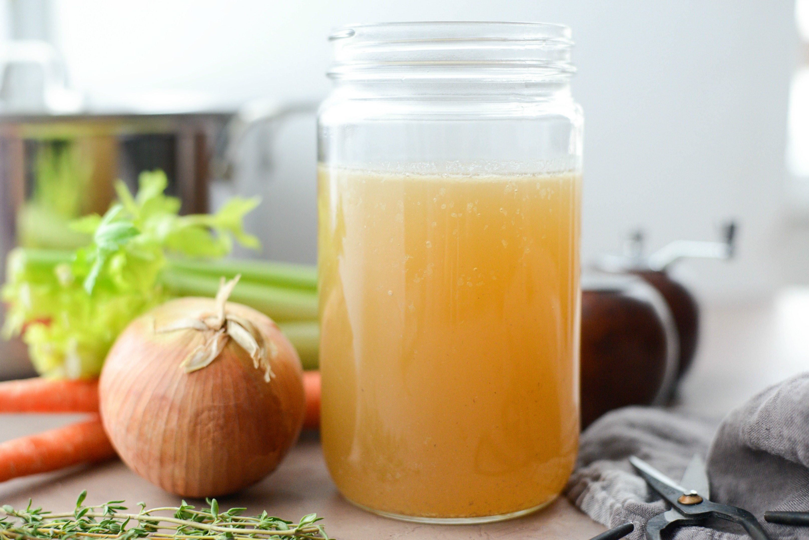 Simply Scratch Slow Cooker Homemade Turkey Stock Simply Scratch
