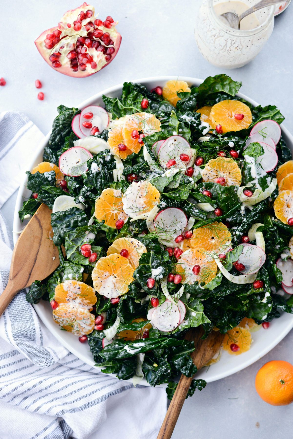 Winter Clementine Fennel and Kale Salad l SimplyScratch.com 