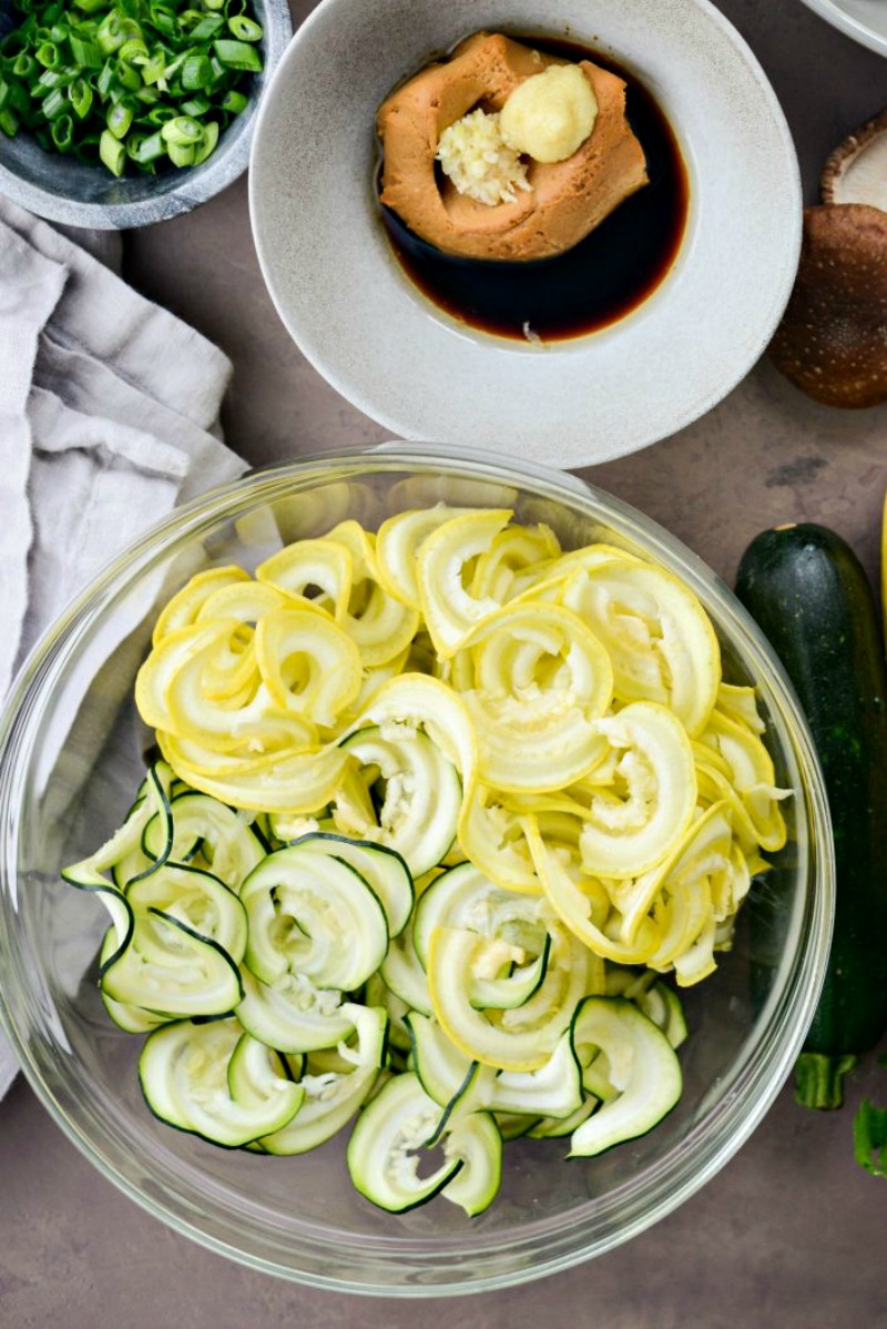 zucchini and squash noodles