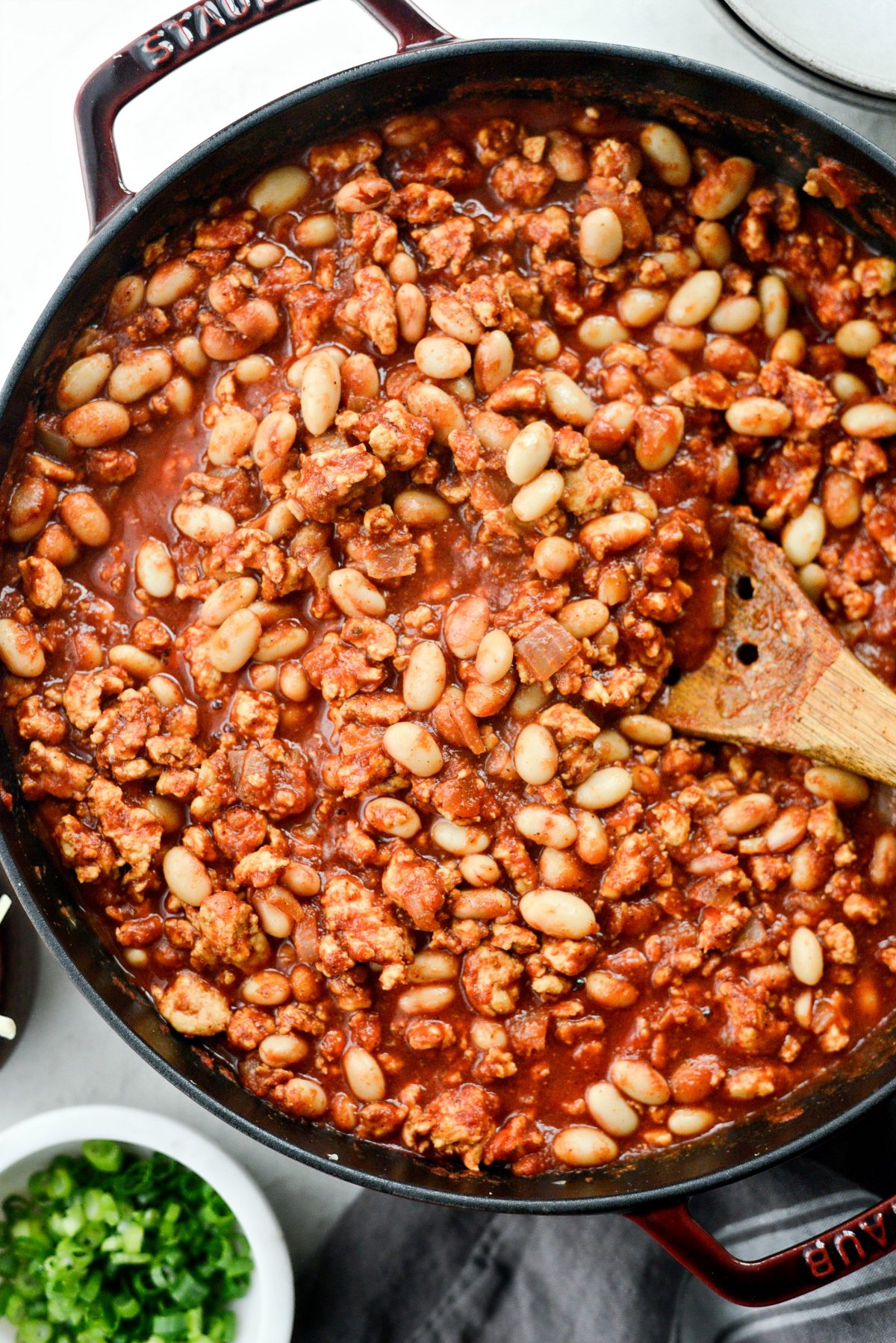 Chipotle White Bean Turkey Chili l SimplyScratch