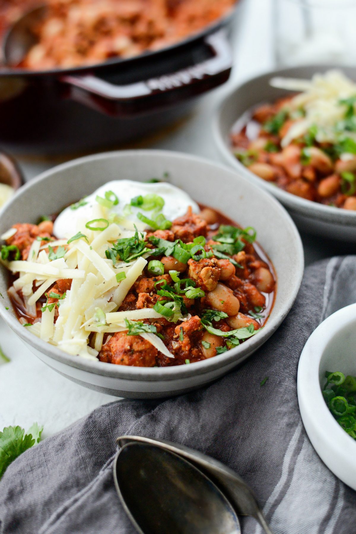 Chipotle White Bean Turkey Chili l SimplyScratch