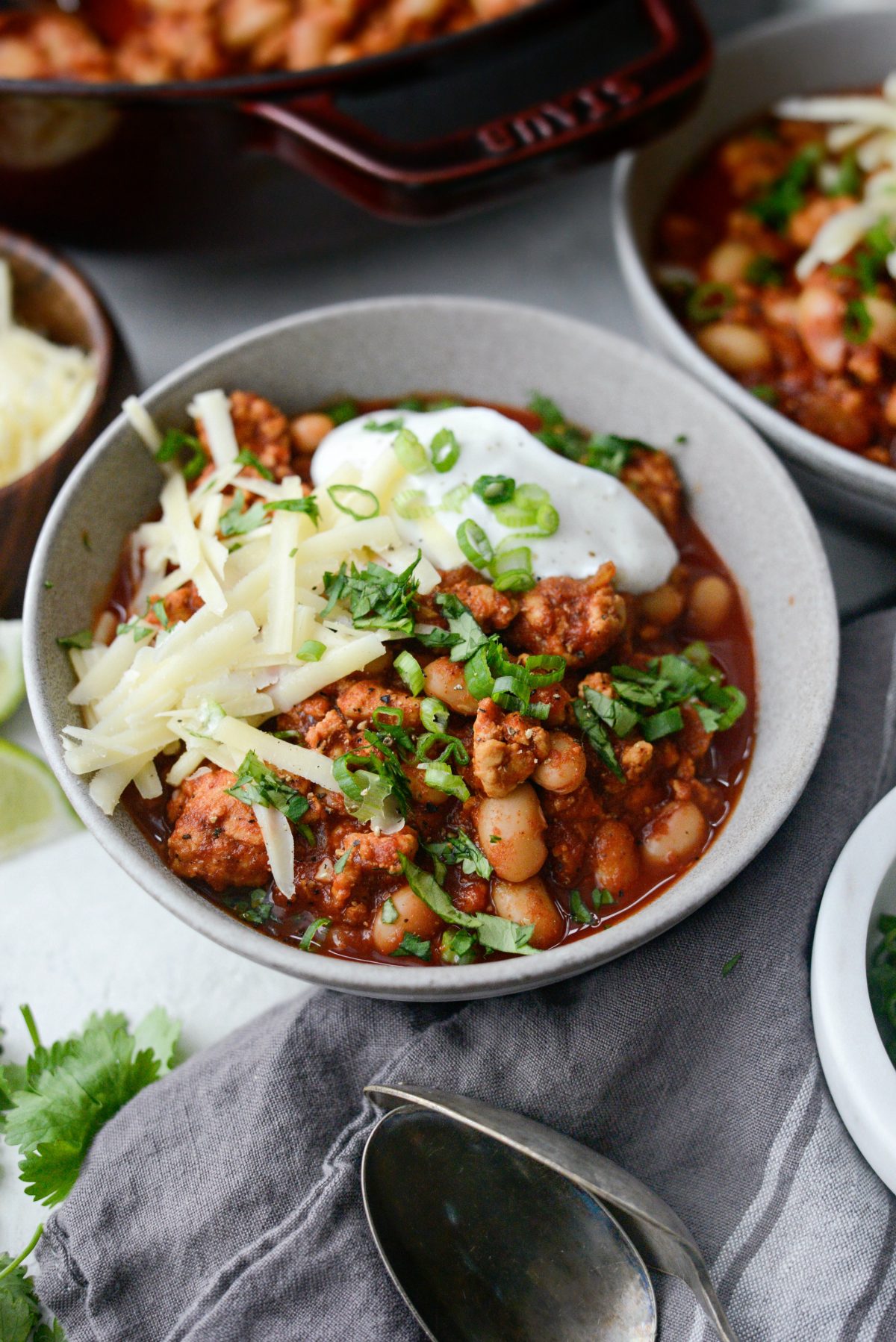 Chipotle White Bean Turkey Chili l SimplyScratch