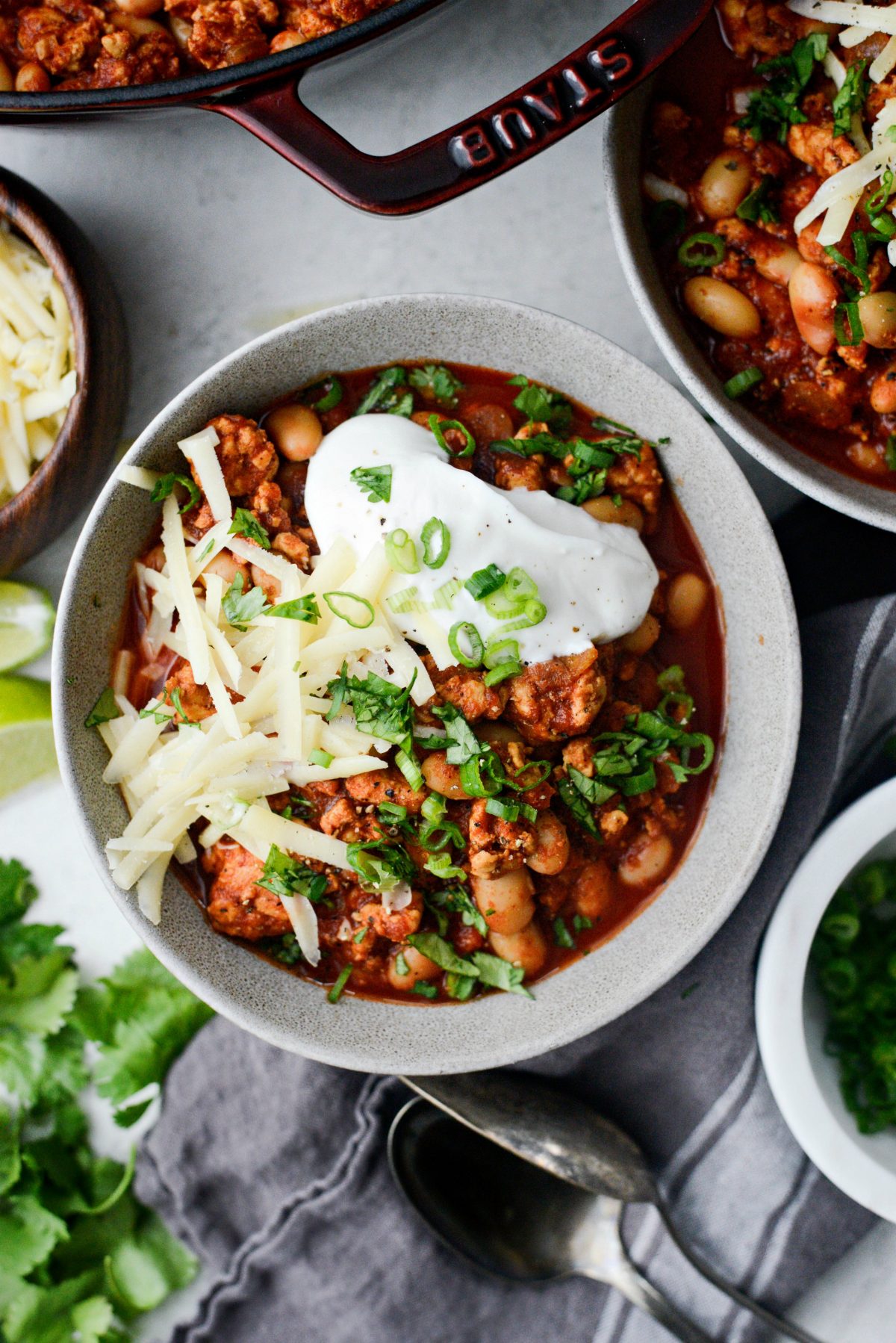 Chipotle White Bean Turkey Chili l SimplyScratch