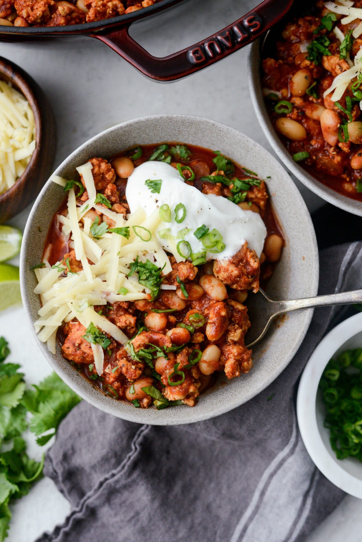 Chipotle White Bean Turkey Chili l SimplyScratch